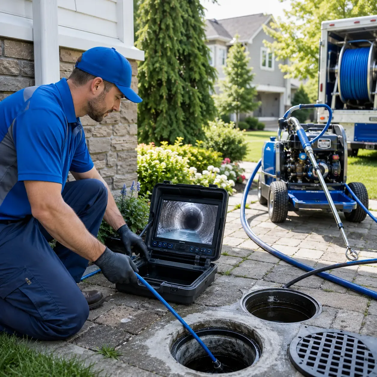 Outdoor drain cleaning professionals serving East Greenville, PA