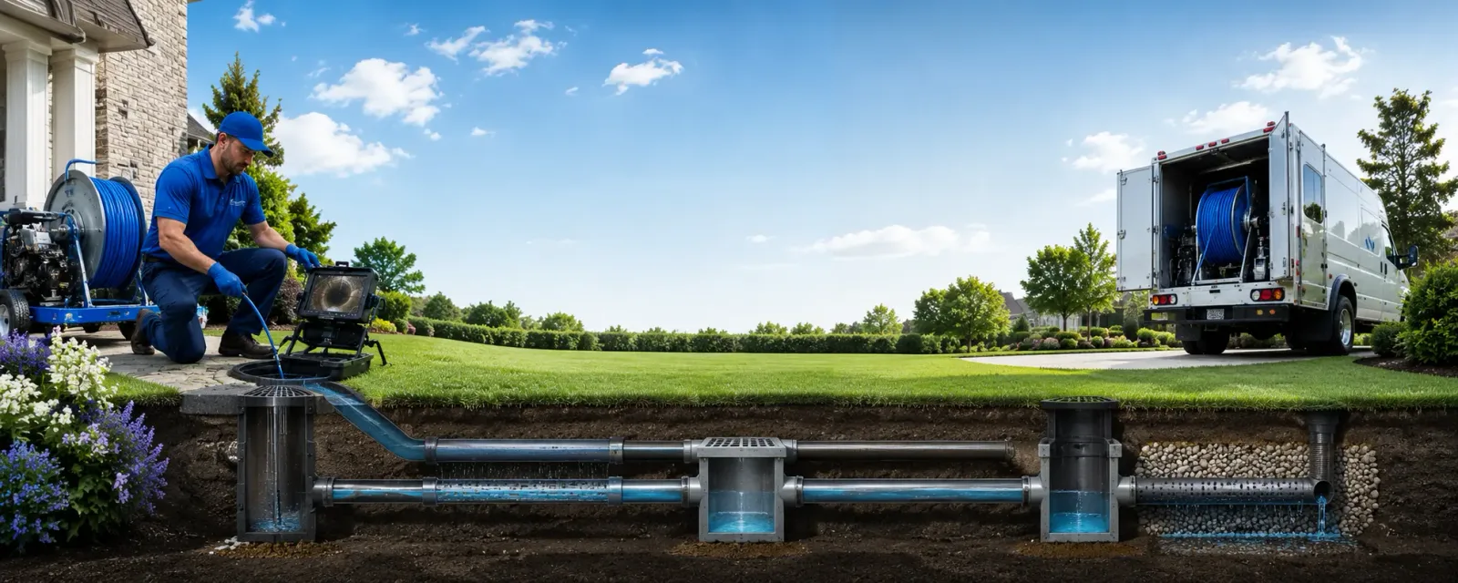 Outdoor drain cleaning information for East Greenville, PA